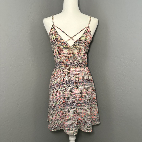 LUSH Mini Sundress Speckled Fluorescent Size Small‎ - Picture 2 of 7